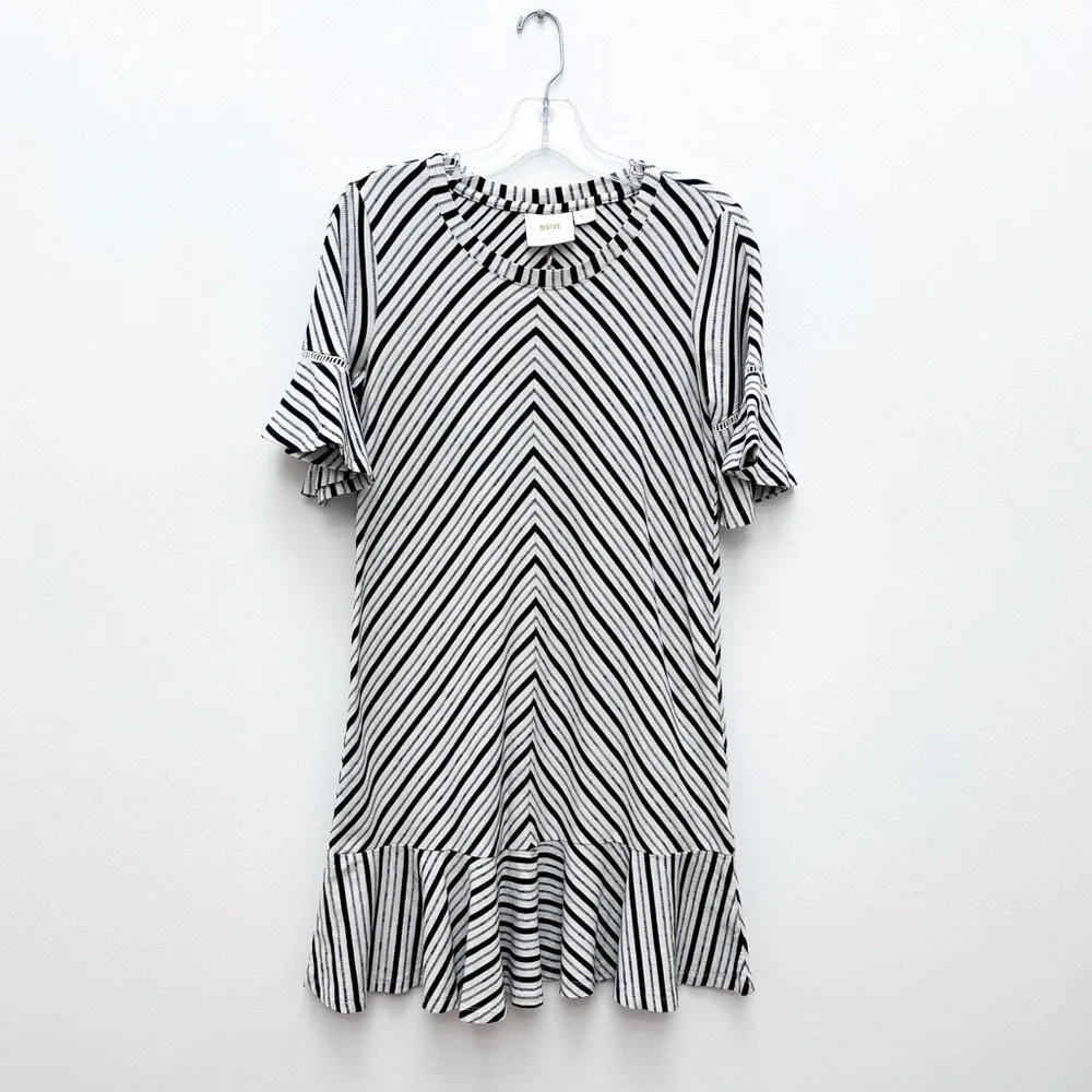Anthropologie Striped Tunic Mini Dress - Picture 2 of 11